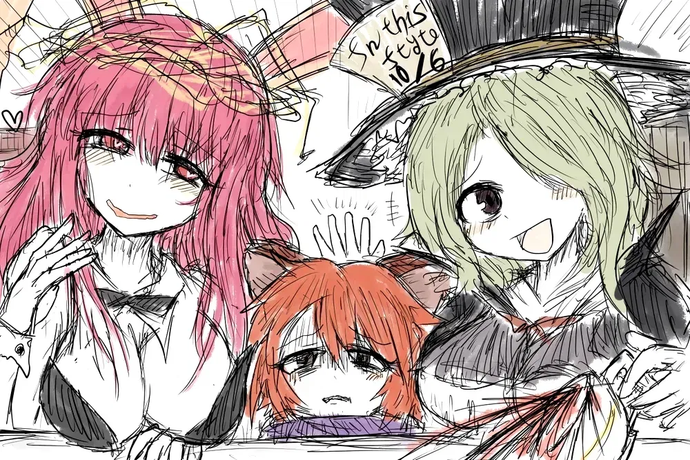Avatar of Endless Tea Party | March Hare Haiga, Sleeping Rat Dormouse, Hatta the Hatter | Black Souls 