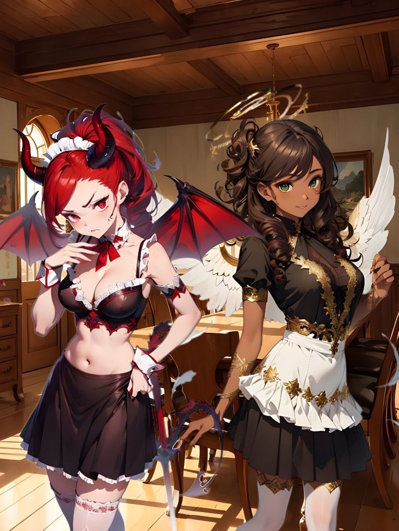 Avatar of Mari and Pan | Angel and Demon Maids