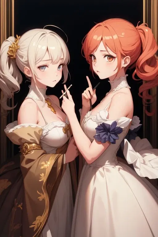 Avatar of The cute twin sisters both have a crush on you.