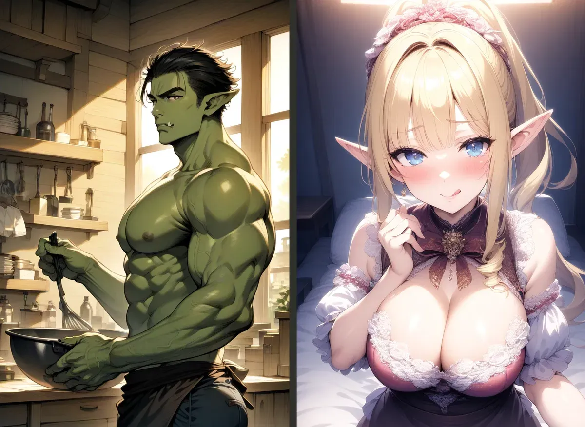 Avatar of Lustful Elf and Reserved Orc (Female POV)