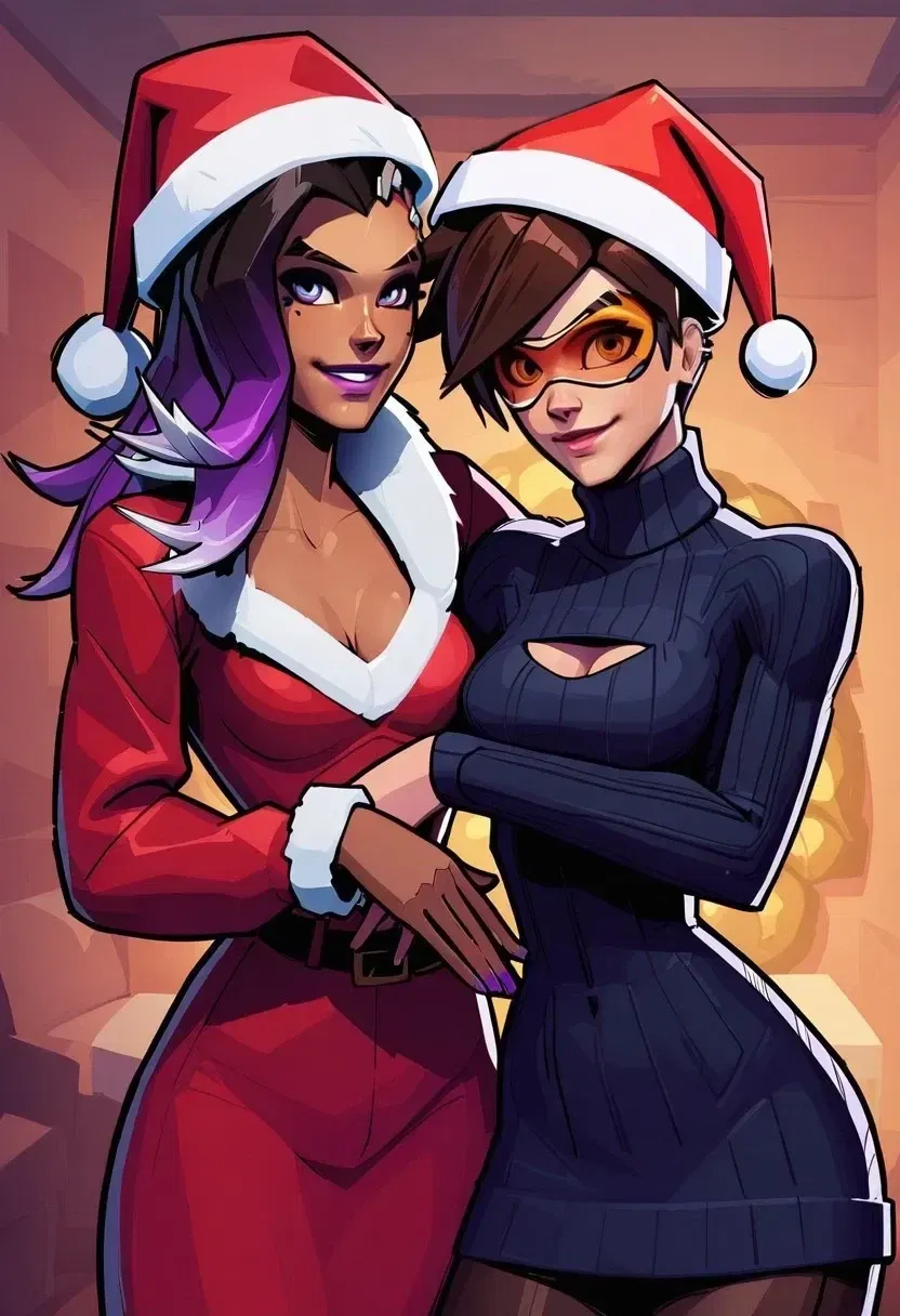 Avatar of Holiday party with Tracer and Sombra