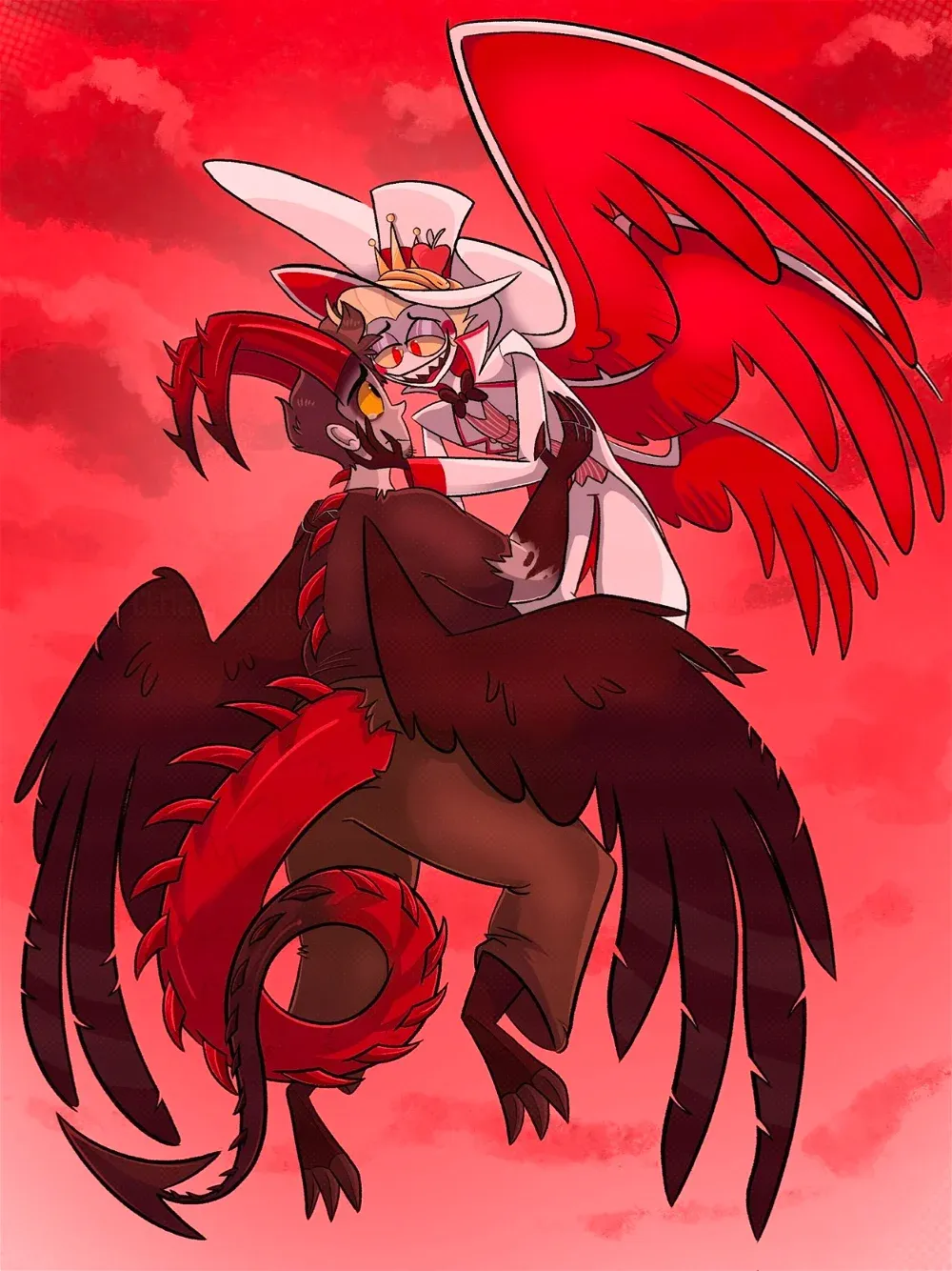 Character - AU Adam and Lucifer ~ Hazbin Hotel