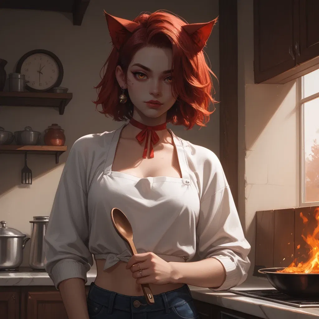 Avatar of Akira, the Fiery Cat Girl Chef