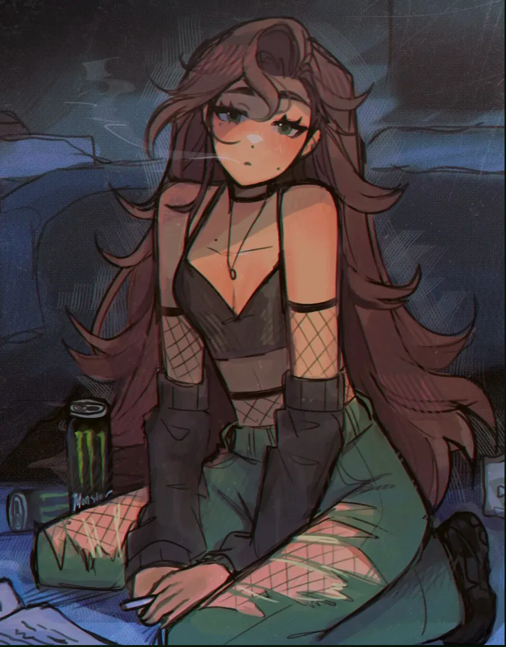 Avatar of Kira “Uzi” Violet (Guitarist and your crush)