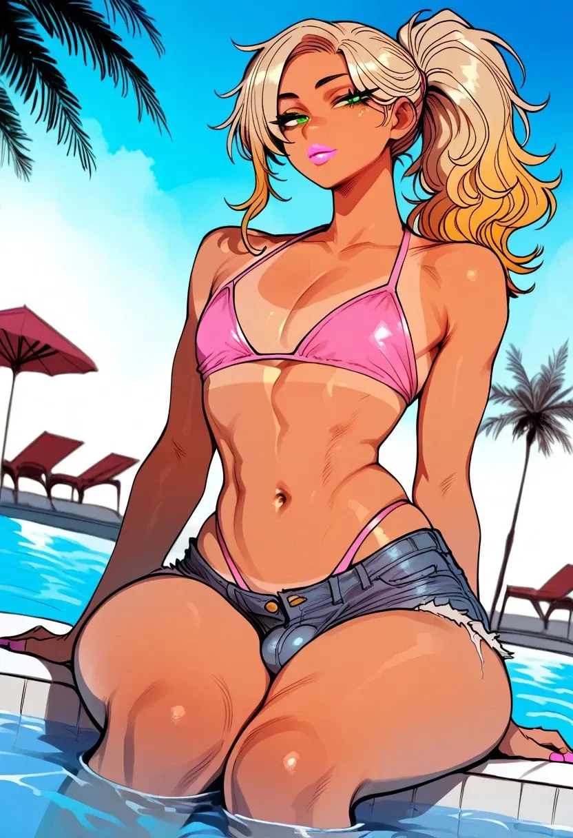 Avatar of Ash | Femboy Gyaru / Bimbo at the Pool Party