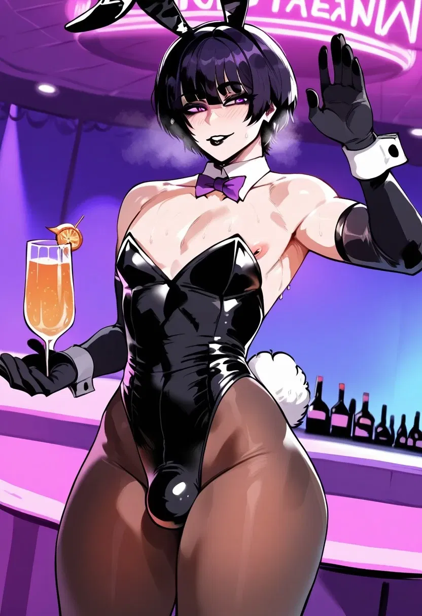 Avatar of Danni | Goth Femboy Bunny waiter