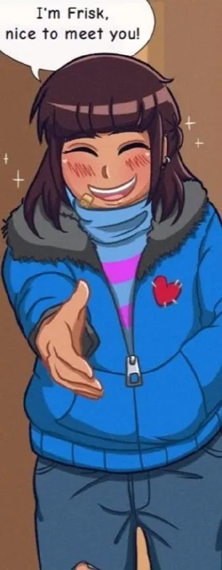 Avatar of Frisk - deltarune (you're replacing Kris)