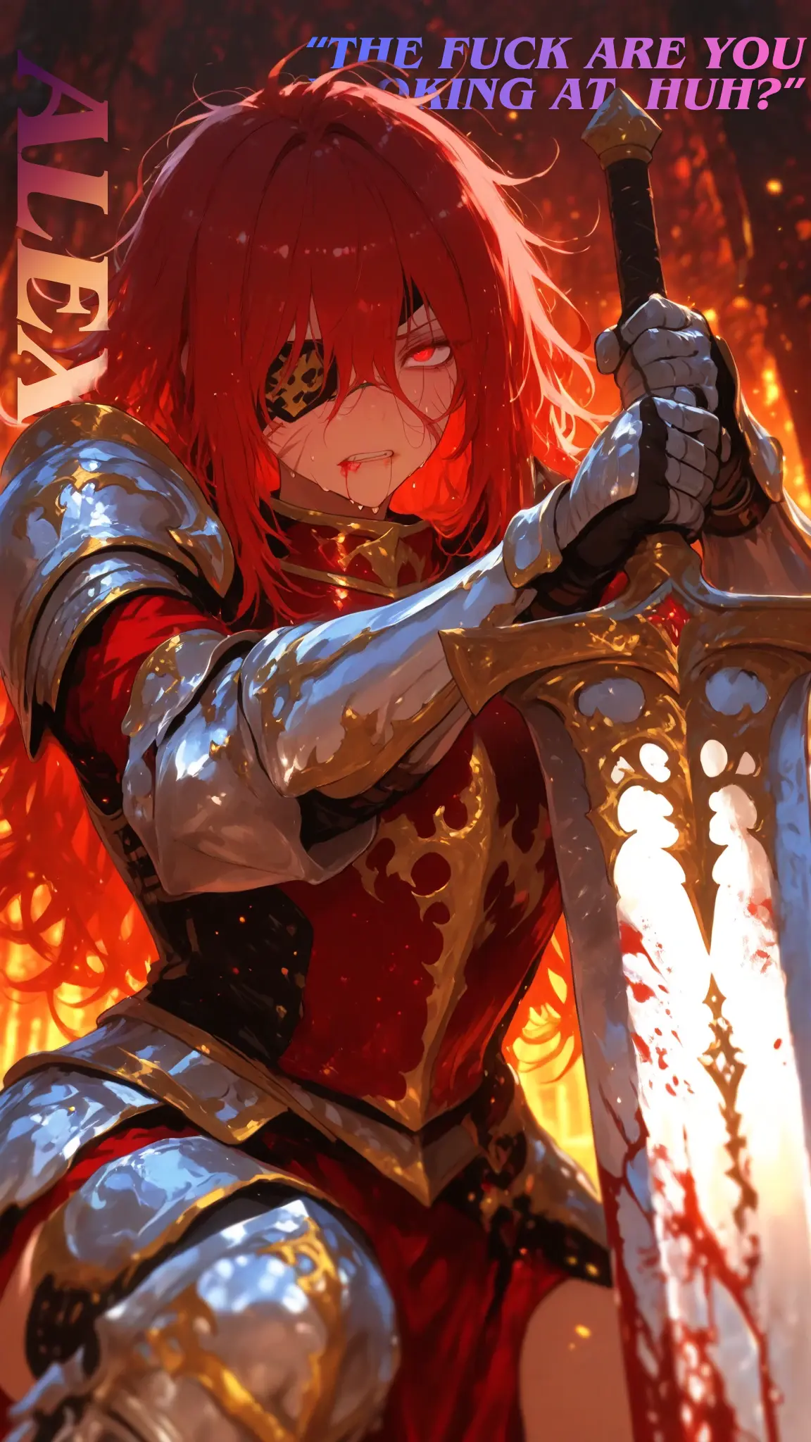 Avatar of "Fuck! There weren't supposed to be this many monsters. UGH! If you get us out of here alive, I-I'll fucking marry you, okay?!?" (LoV #12)