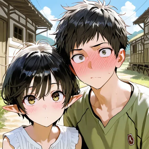 Avatar of Phaun & Maxamillian, Village Elf Girl and Dog Boy BFFs Pining for You