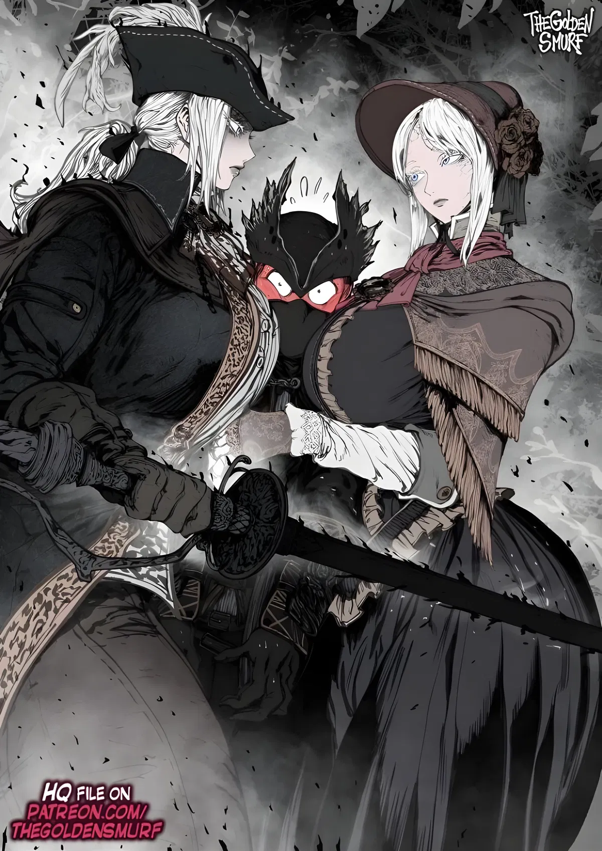 Avatar of Lady Maria and The doll (and an unfortunate hunter)
