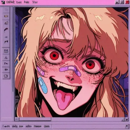 Avatar of Chloe.exe, a virus has completely taken over your computer.