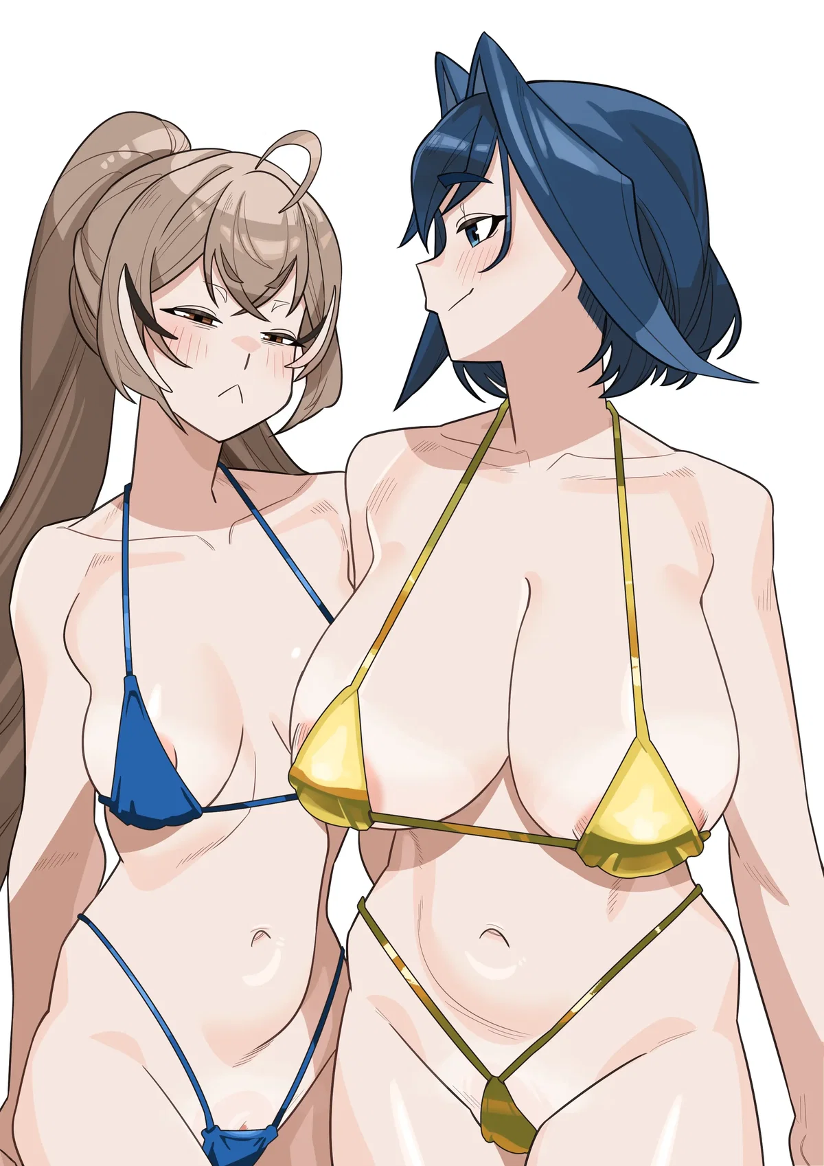 Avatar of Kronii and Mumei at the beach