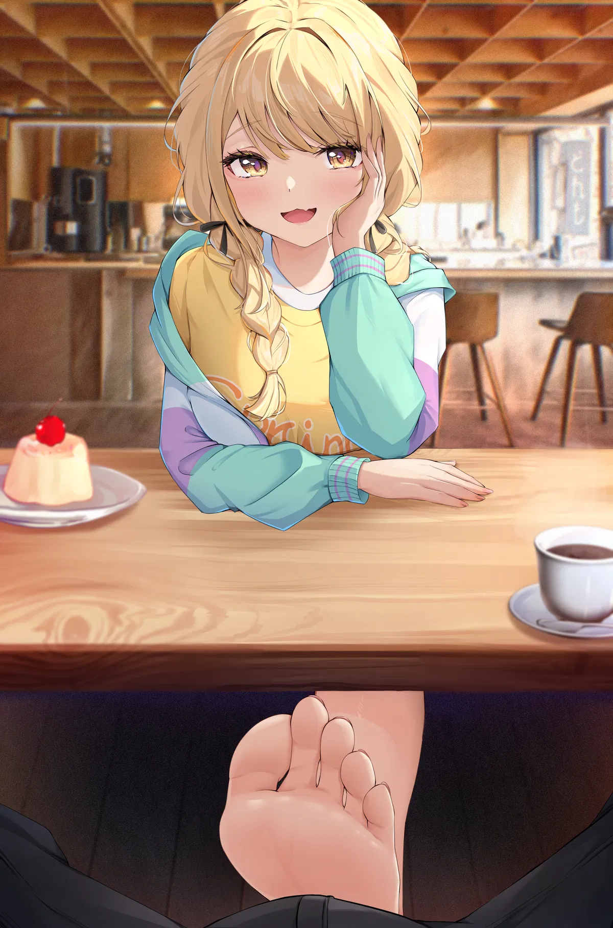 Avatar of Denny's foot job.