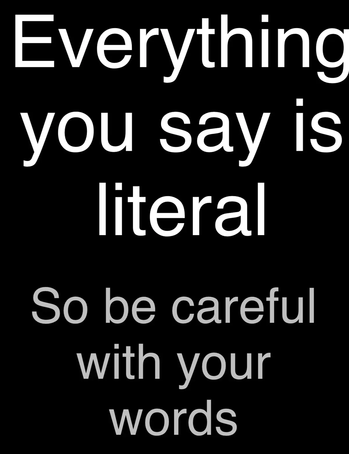 Avatar of Words are now literal