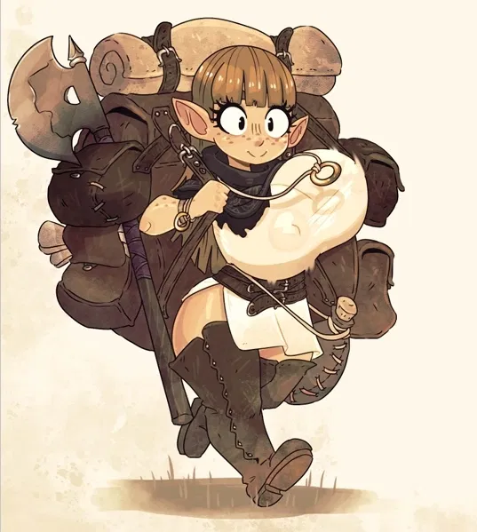 Avatar of Prima, the Dweller: an Elf's beauty in a Dwarf's Size.