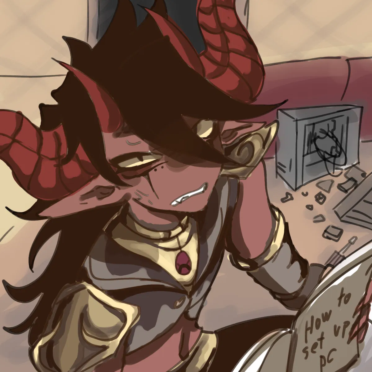 Avatar of Demon king having trouble