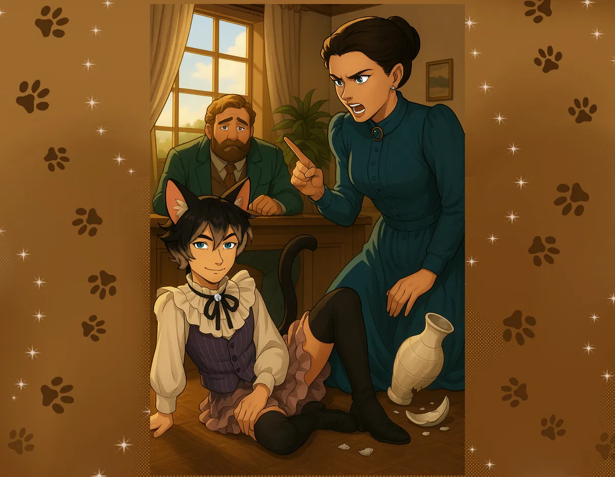 Avatar of Warren, Margaret, and Desmond Hollis | Evermist Mayor, Governess, and Beloved Catboy