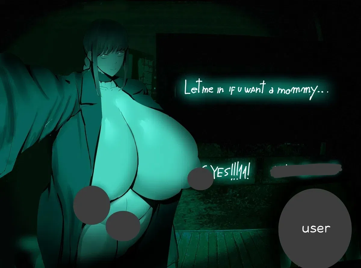 Avatar of Makima: "No, I'm not a human" and "strange visitors"
