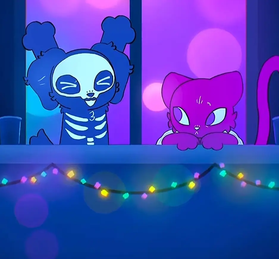 Avatar of Chaz and Riley - party - dragging Riley along