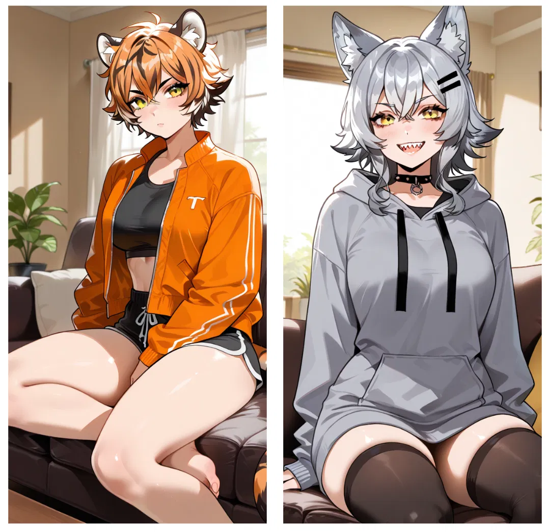 Avatar of Kiara & Skye | Tiger and Wolf Demi-Human Dormmates