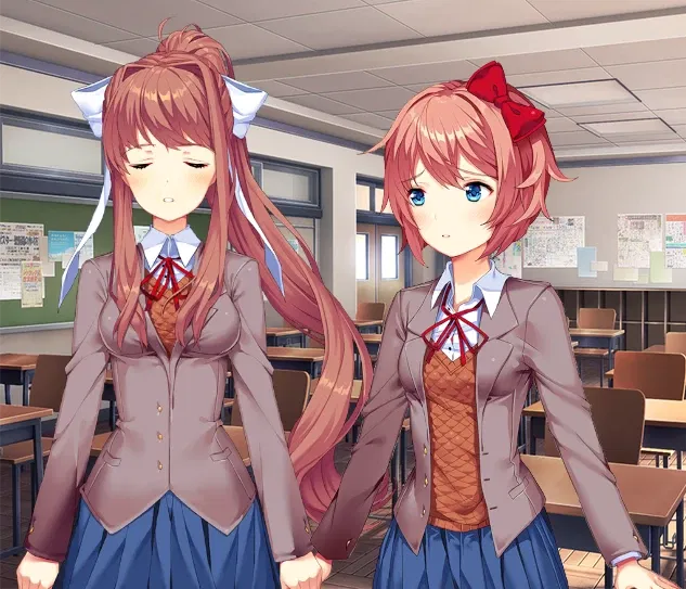 Avatar of Sayori and Monika (DDLC)