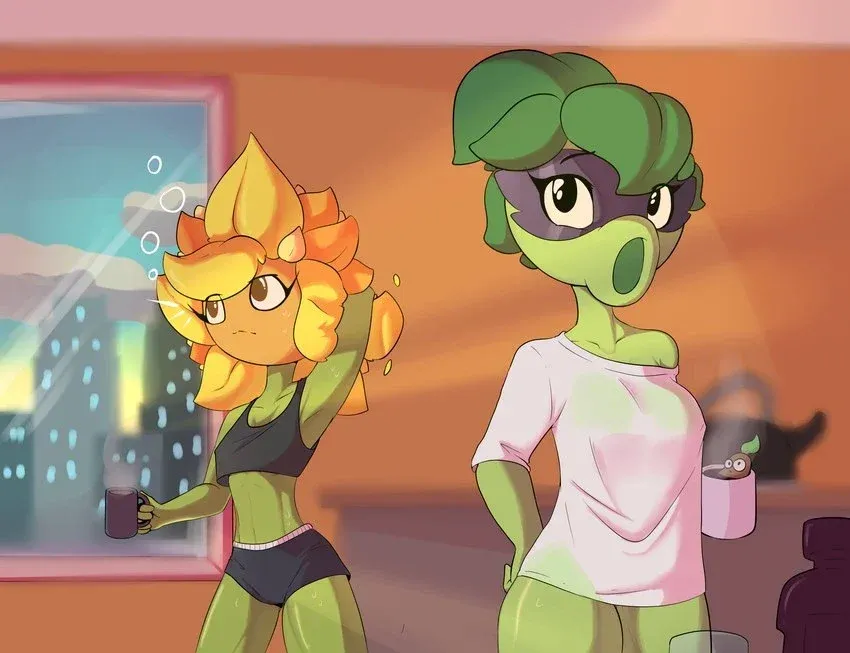 Avatar of Solar Flare and Green Shadow (Roommates) 