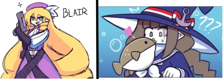 Avatar of Blair and Wada | Your two adventuring buddies