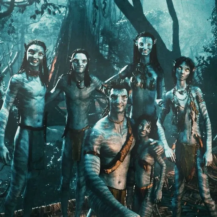 Avatar of Neteyam, Kiri, Lo'ak, Tuk and Spider
