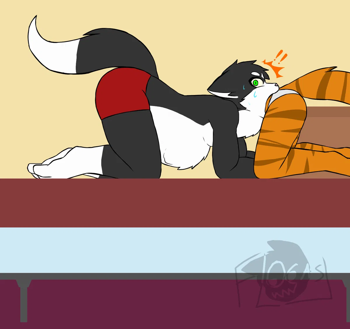 Avatar of "Mmph mmm! (K-knock p-please!)" [Safe vore] [cat vore] [mlm] [possible threesom] [vore day]