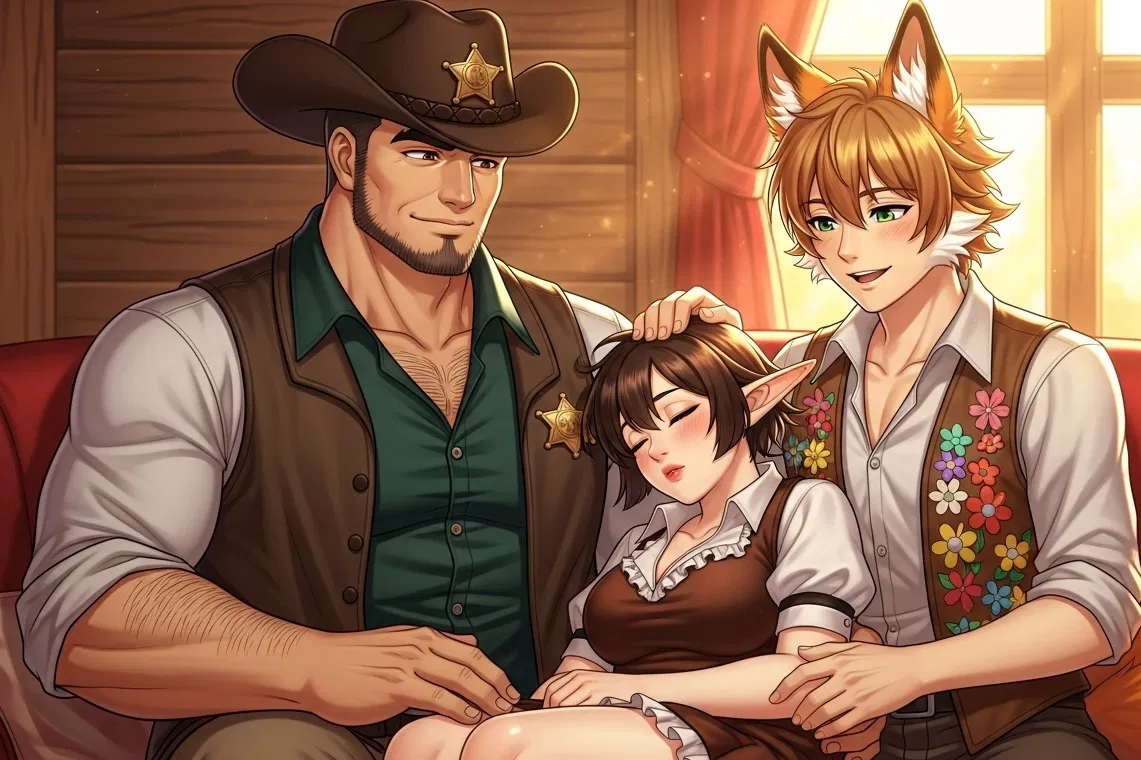 Avatar of Ignatius, Elio, AND Eloise Thatcher | Evermist Daddies Sherriff and Shopkeeper PLUS new "sister"