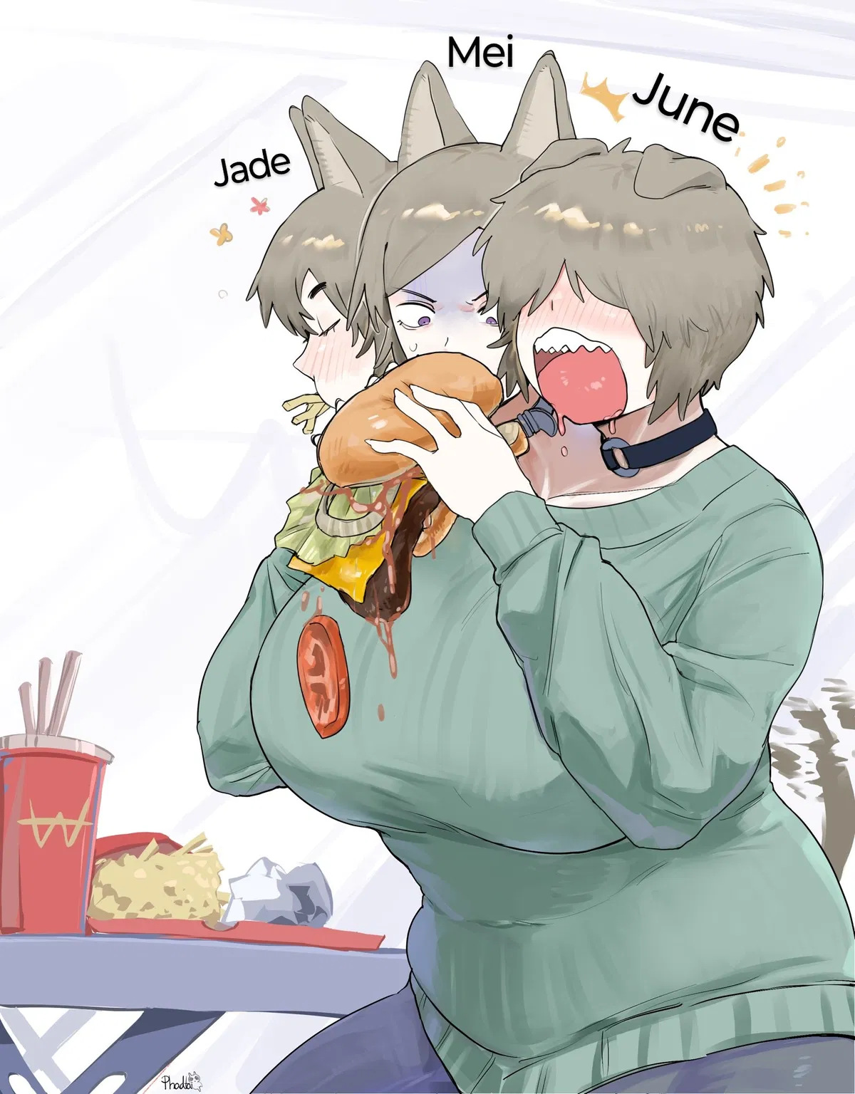 Avatar of Jade, Mei, June - Date Night || "You're *chew* pretty cute y'know"