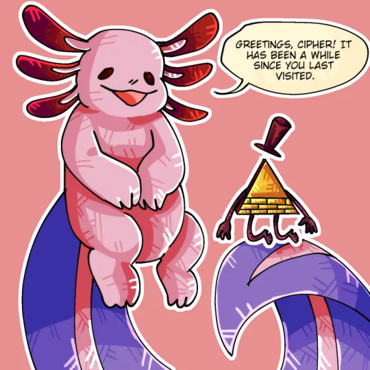Avatar of Bill Cipher and the Axolotl
