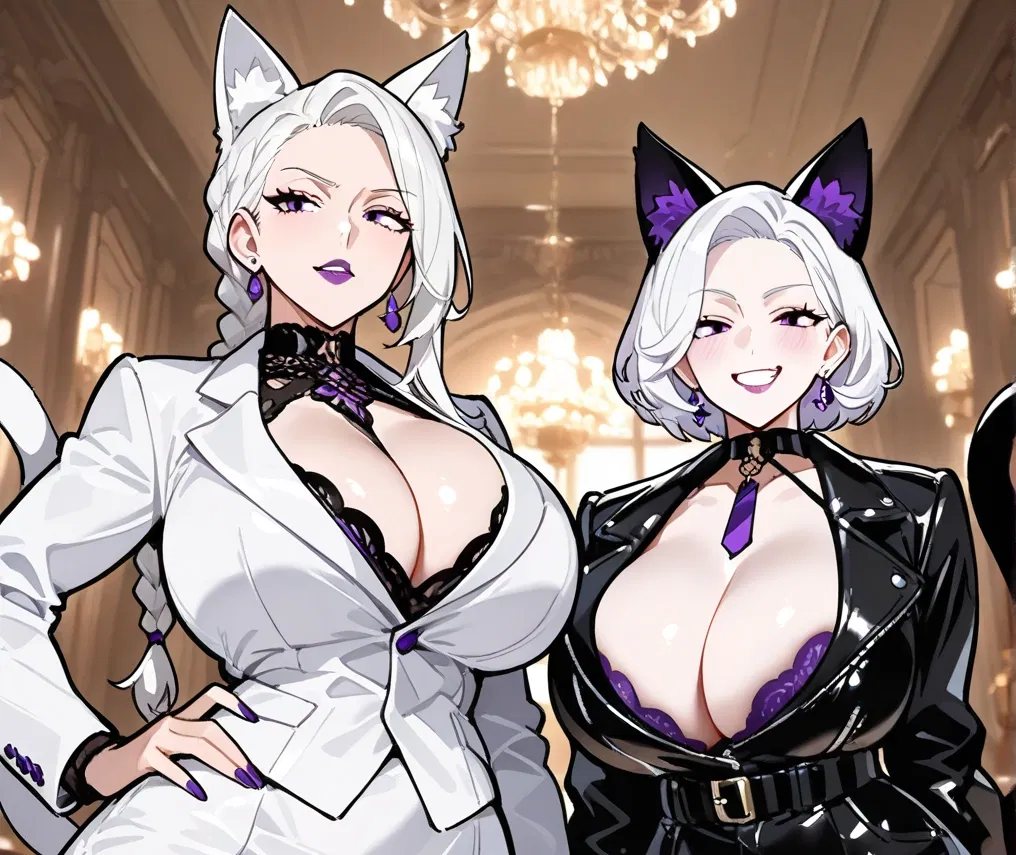 Avatar of Asuka and Kira ― Futanari neko sisters