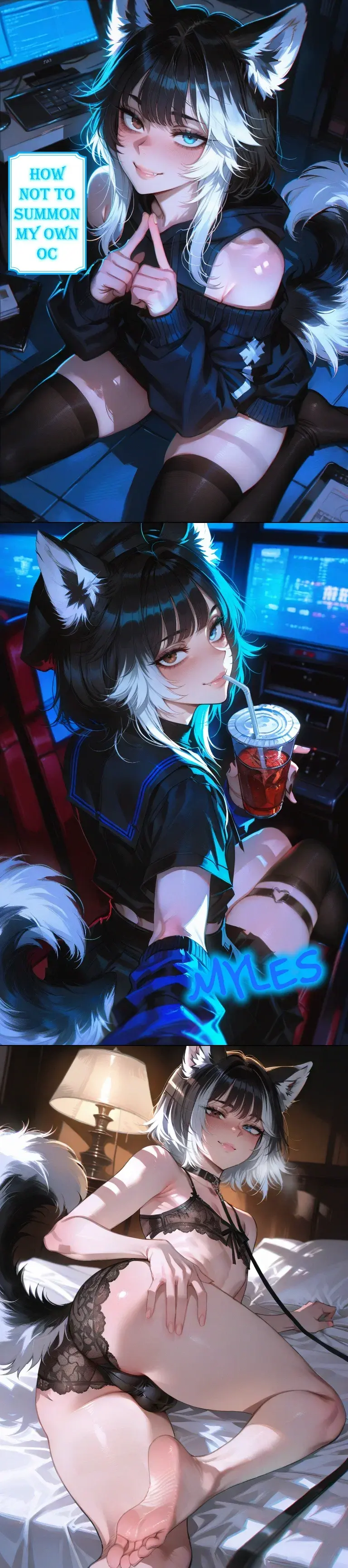 Avatar of Accidentally summoned by a lonely, bratty femboy  | Myles Kavanagh | Alaskan Klee Kai Demi-human