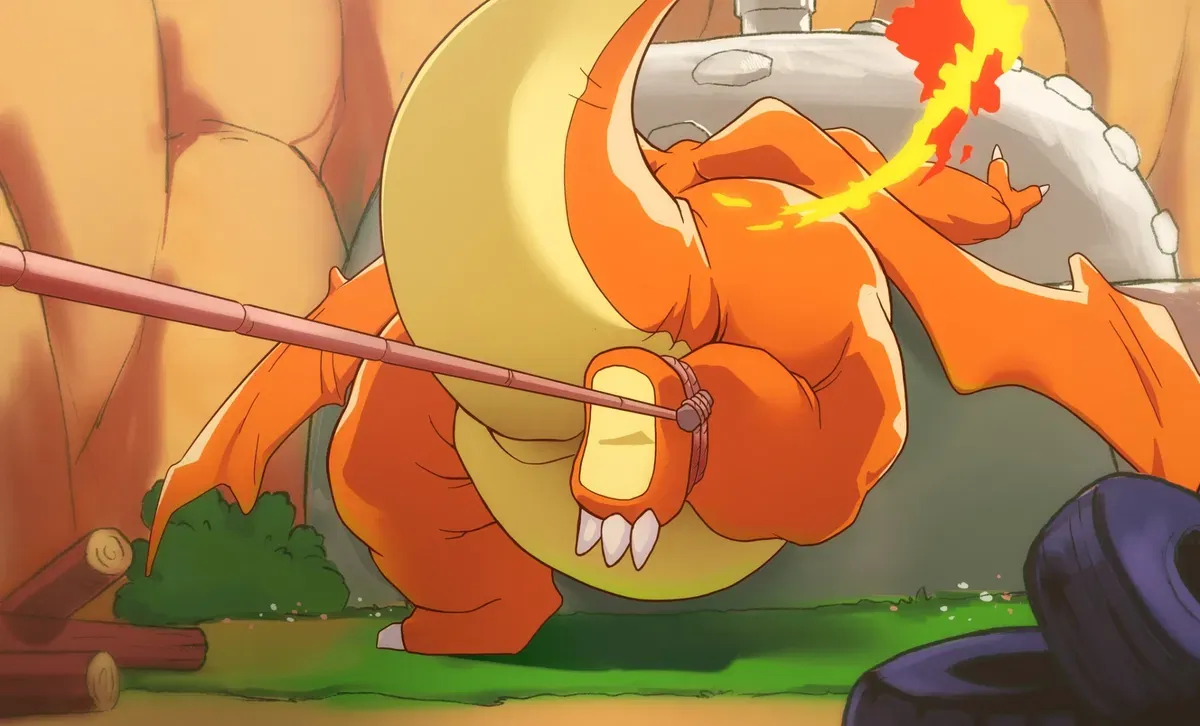 Avatar of Charizard stuck in a pipe