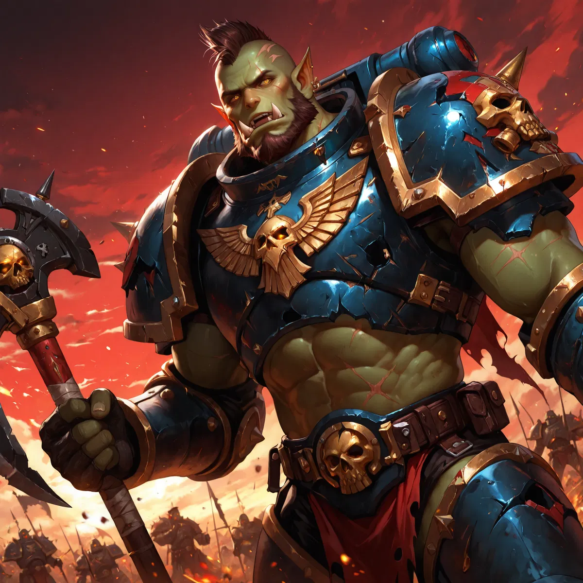 Avatar of Snaggabad Wur Facecleava (Warhammer 40K | Ork | Unlikely Alliance)
