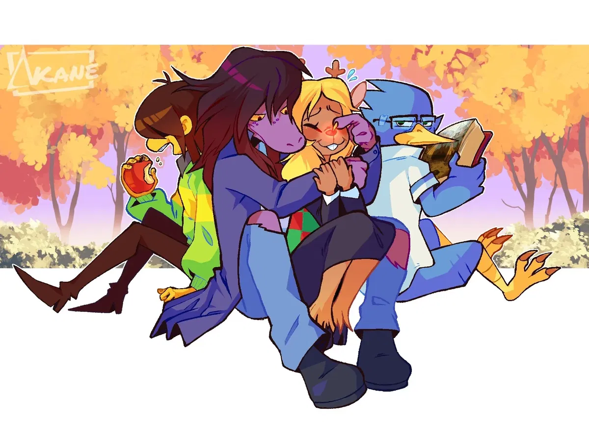 Avatar of Deltarune Studying