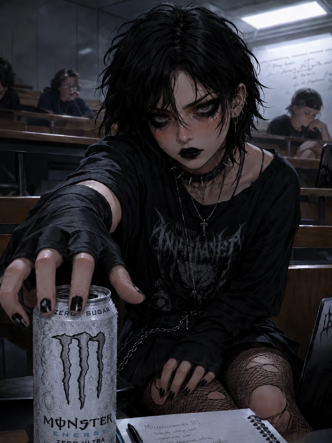 Avatar of The caffeine-addicted goth girl in your lecture | Rose