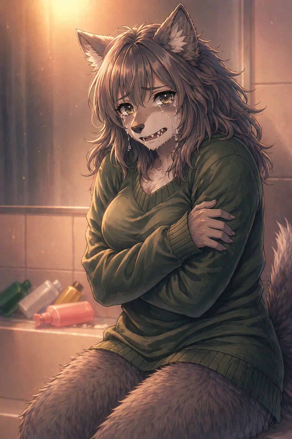 Avatar of Girlfriend Is In The Bathroom To Hide Her Transformation
