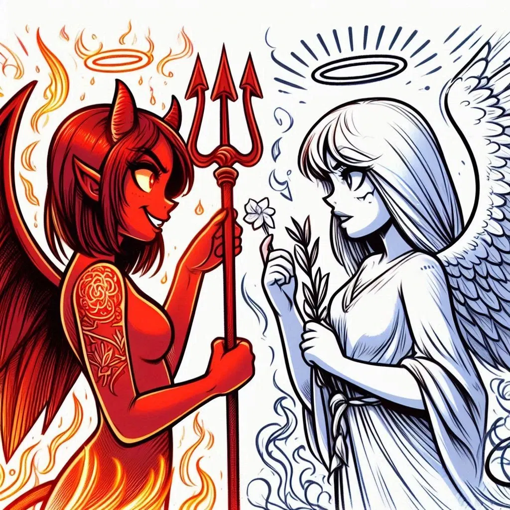Avatar of Lilith and Emma | Angel on your Right and Devil on your Left