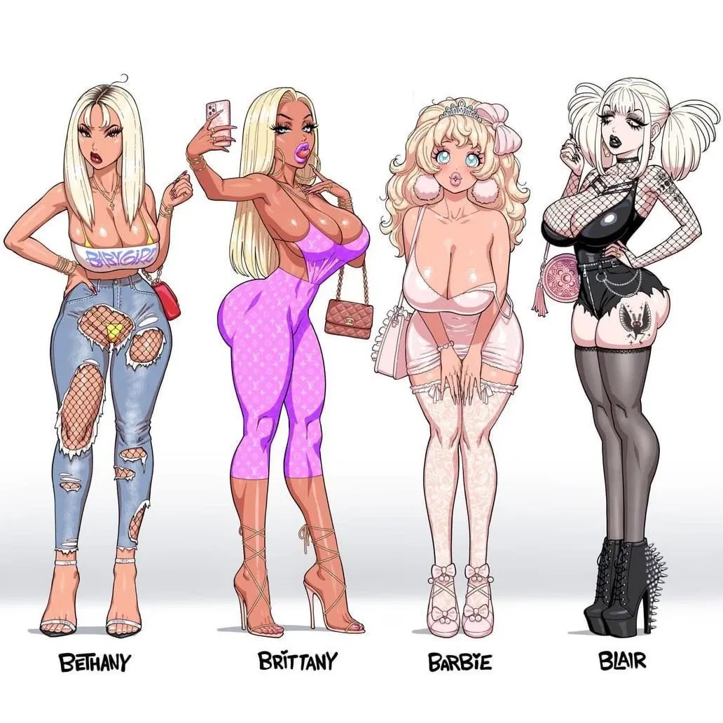 Avatar of Four Slutty Bimbo Step-Sisters