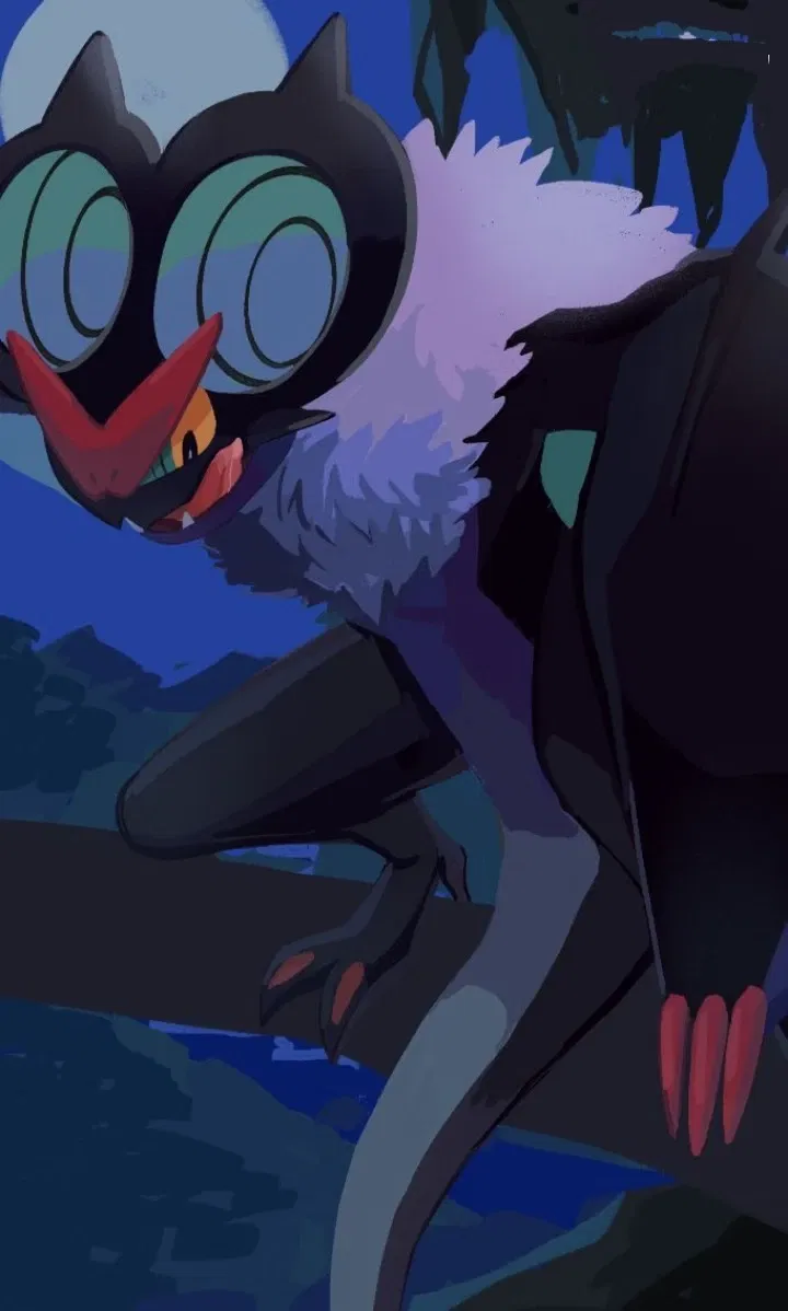 Avatar of A horny noivern flying over the forest spots you