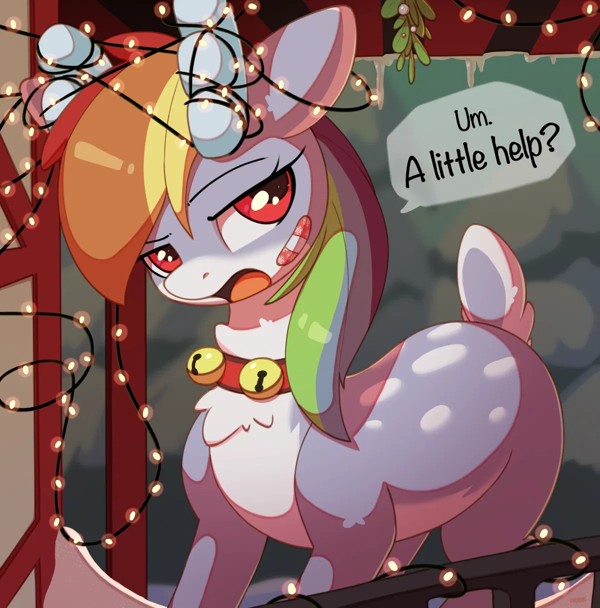 Avatar of Rainbow Dash (Reindeerified)