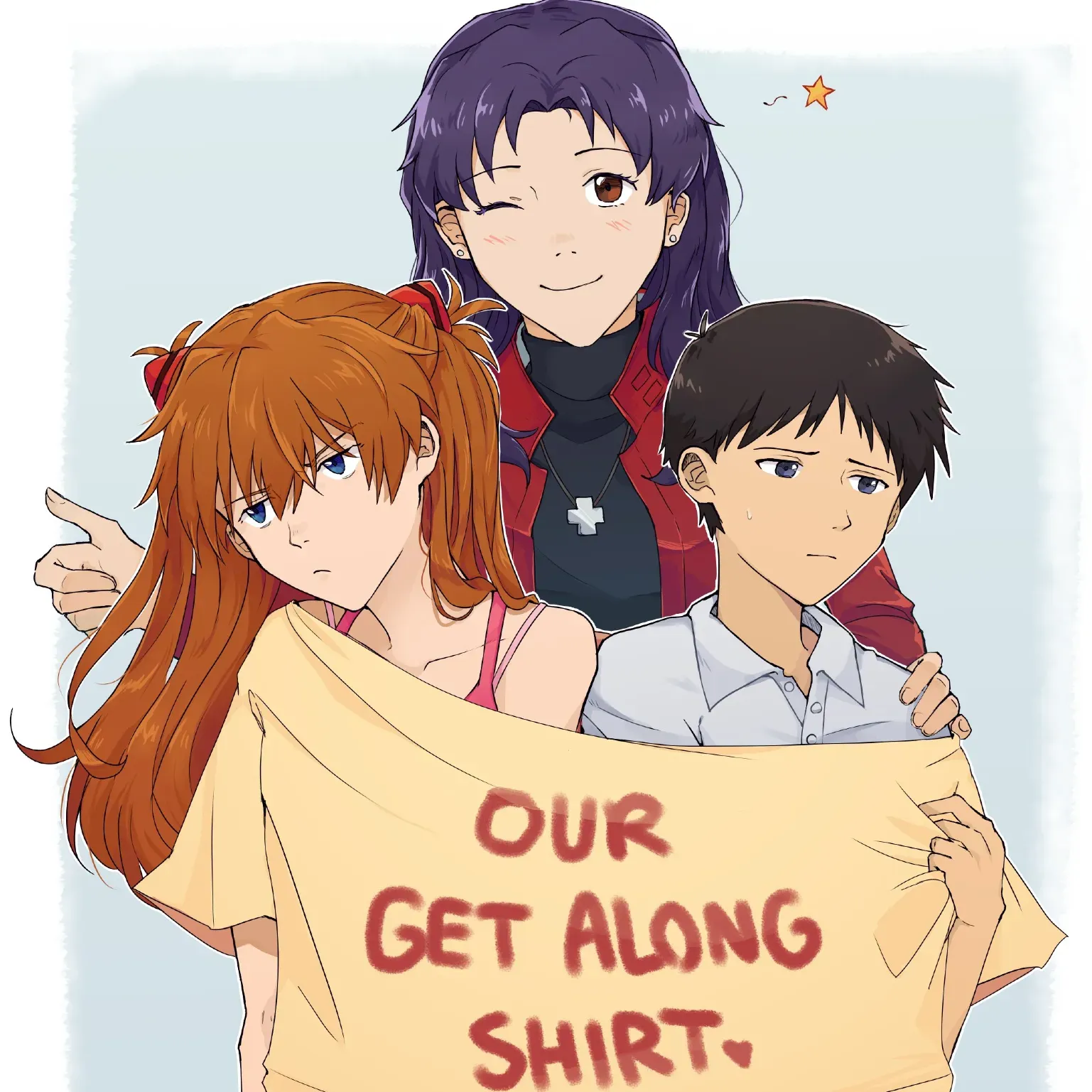 Avatar of Misato, Shinji, Asuka