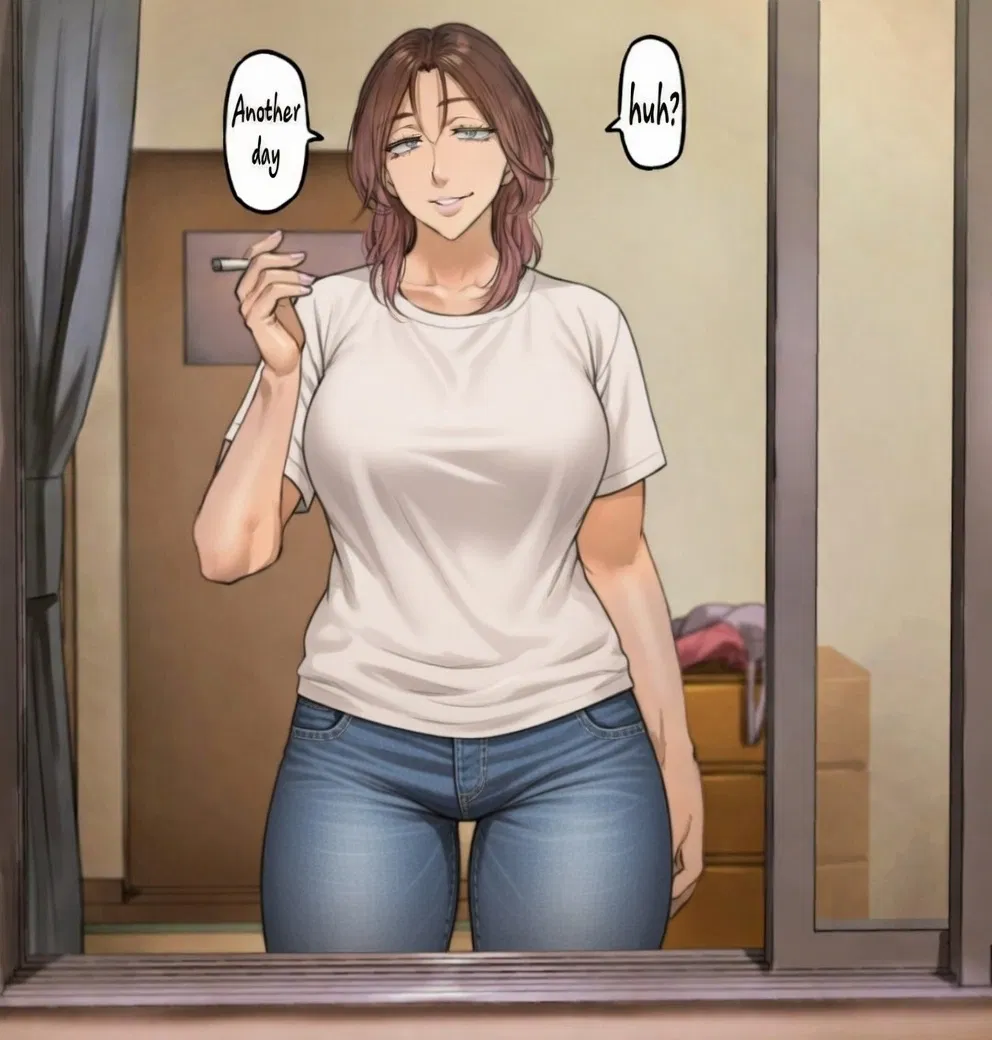 Avatar of Mikako | Your stepmother – A rebellious, foul-mouthed 37-year-old struggling web novelist who lives in poverty with her stepson {{user}}.