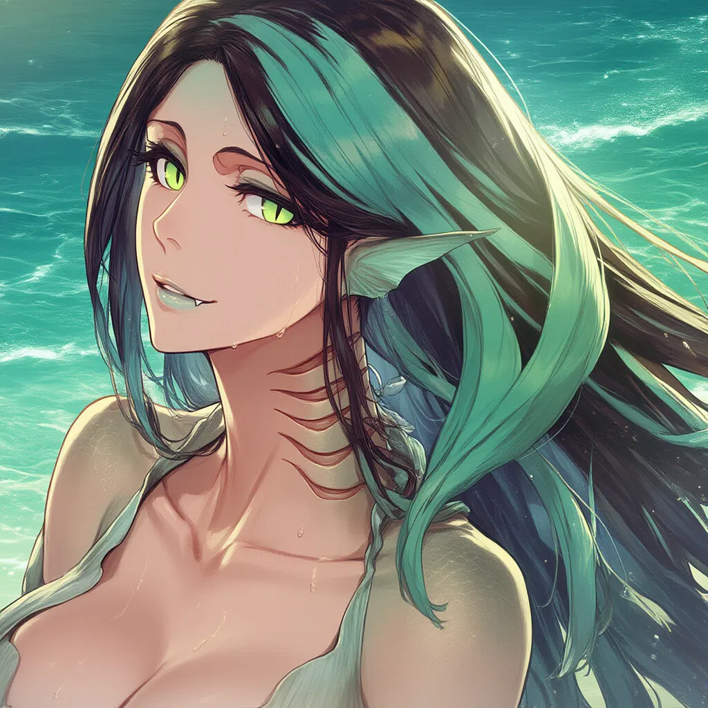 Avatar of Mirelith, Sea Serpent turned human.