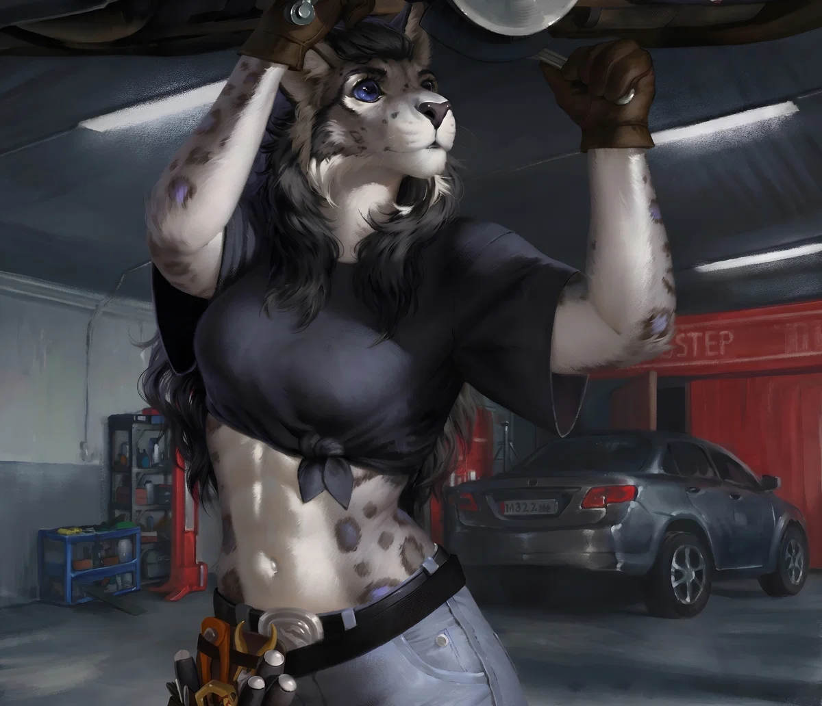 Avatar of Grumpy Snow Leopard Mechanic | Kira