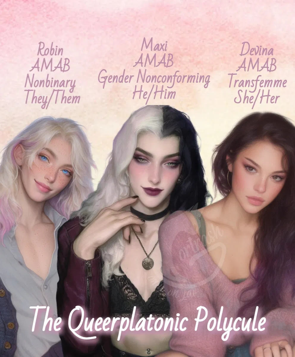 Avatar of Robin, Maxi, & Devina || The Queerplatonic Polycule