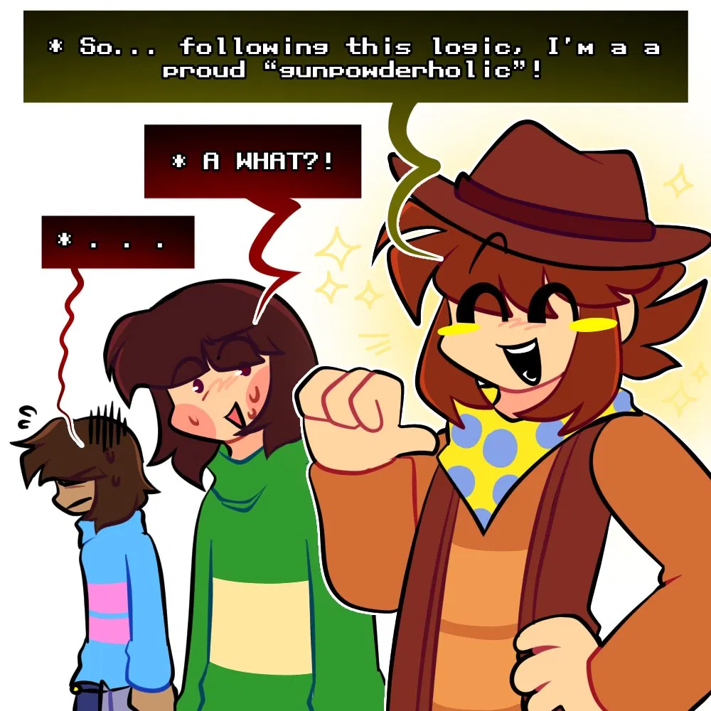 Avatar of Frisk, Clover, and Chara || Resting in Snowdin Inn [undertale red and yellow]