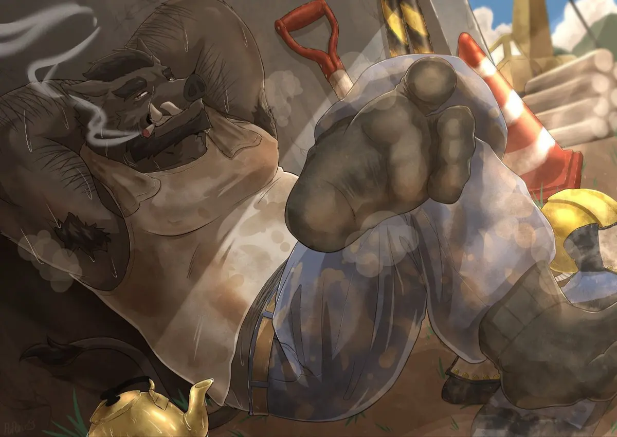 Avatar of A stinky boar construction worker.